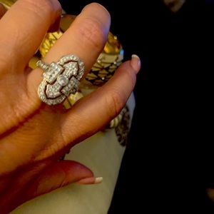 Art Deco style Ring.  New. Rhinestones. Beautiful. Stones in tact.
